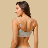 Lace Trim Seamless Bra